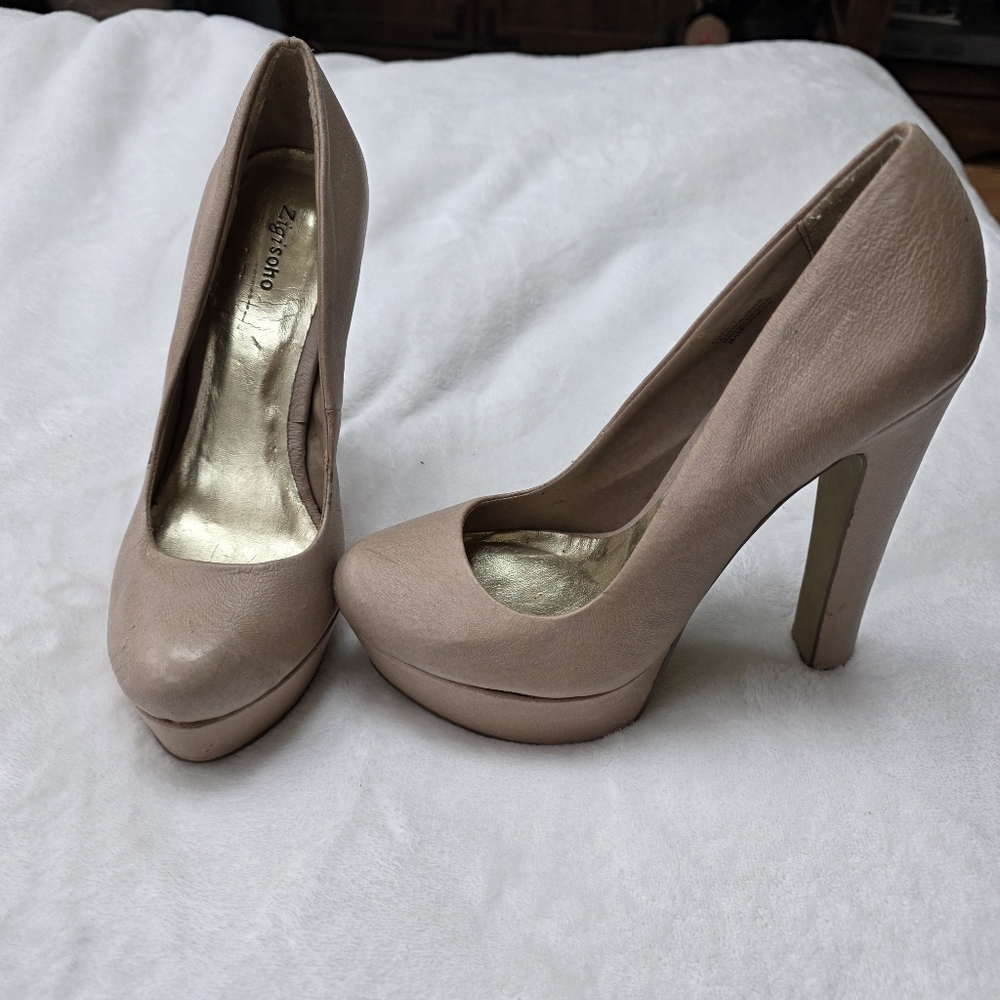 Zigi Soho Blush Nude Platform Pumps